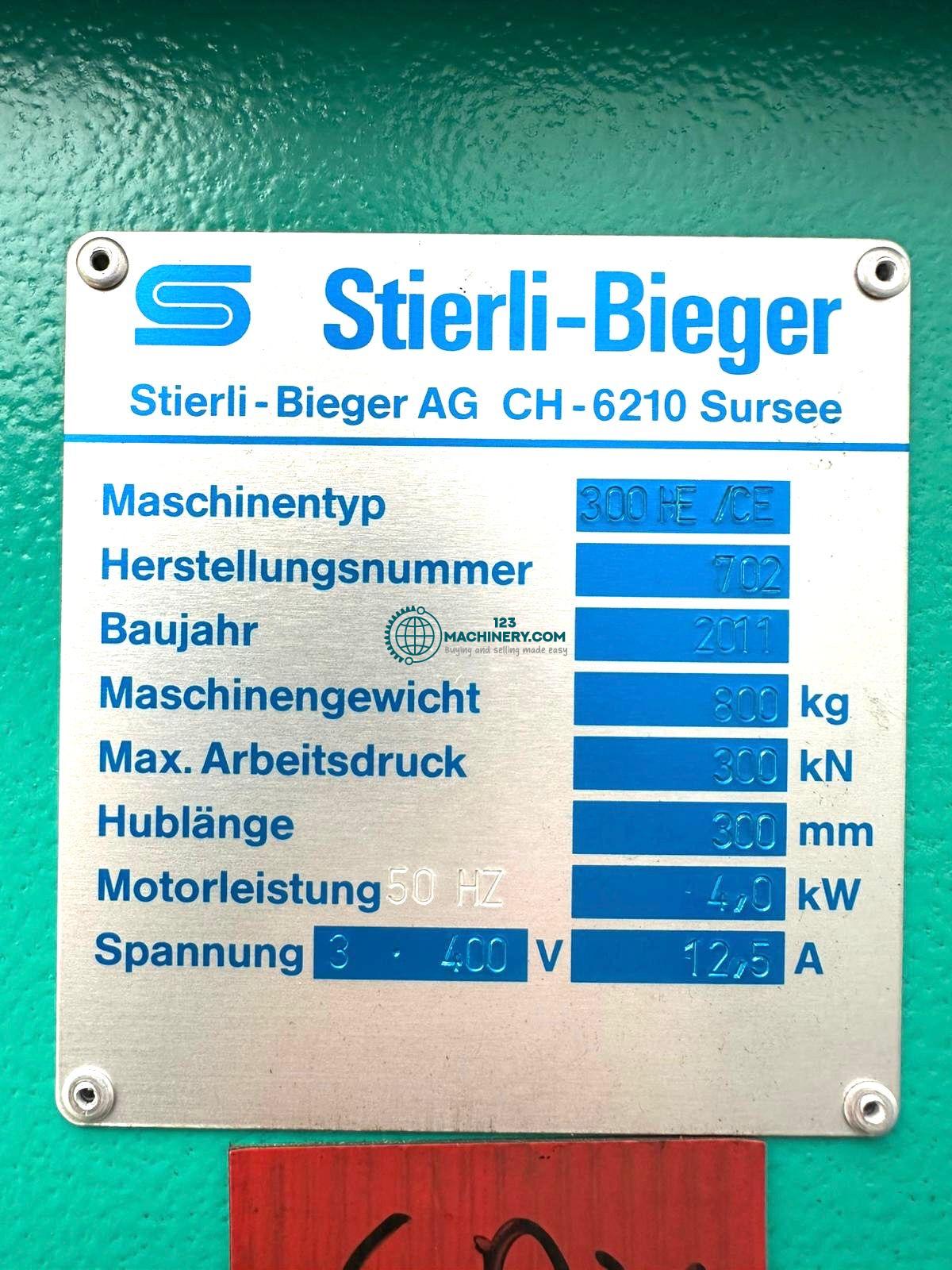 STIERLI - Bieger 300 HE / Horizontalbiegemaschine